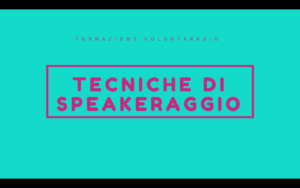 tecniche di speakeraggio